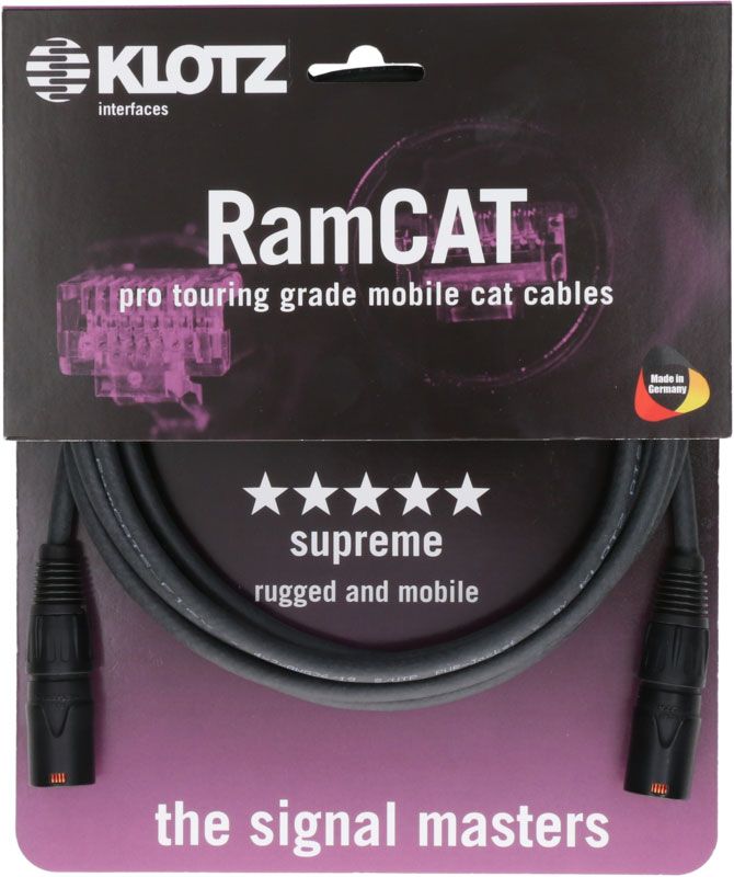 Klotz RAMCAT5 Cable 3 M Negro Etn - Etn