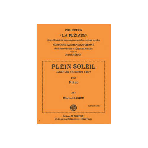 Auber - Plein Soleil - Piano