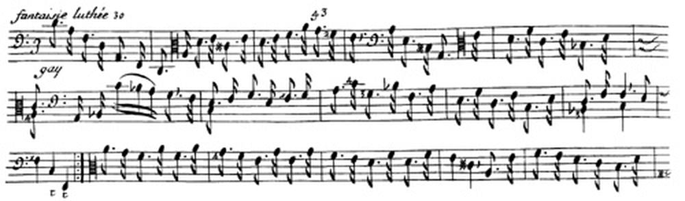 MARAIS MARIN - PIECES DE VIOLE DE GAMBE, DEUXIEME LIVRE - FAC-SIMILE FUZEAU - BACCALAUREAT 2012