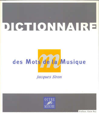 Diccionario de términos musicales Nueva edición J.siron