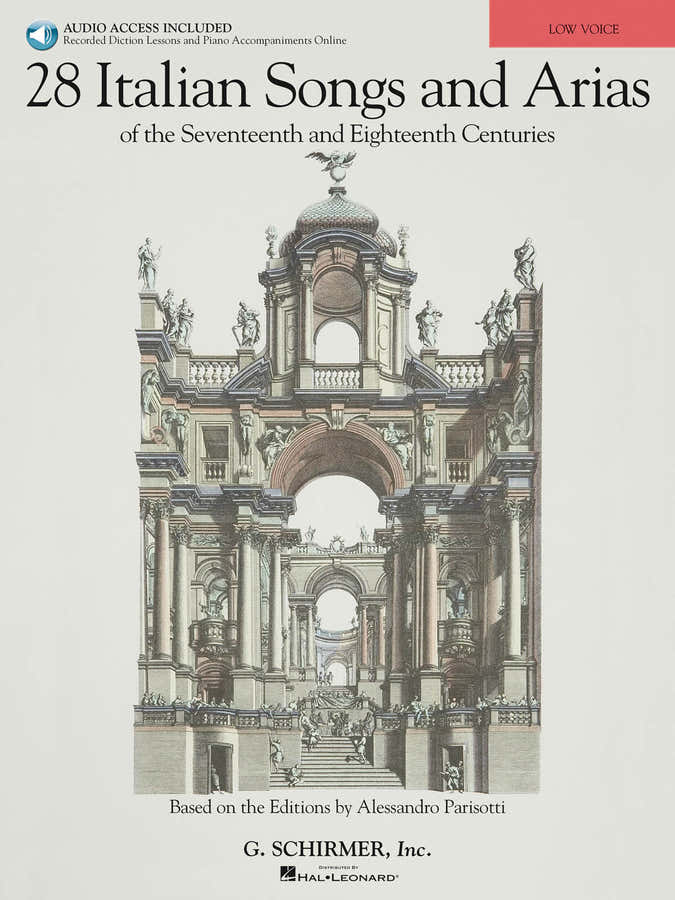 28 ITALIAN SONGS AND ARIAS OF 17TH AND 18TH CENT PARISOTTI LOW VOICE+ 2AUDIO EN LIGNE - LOW VOICE