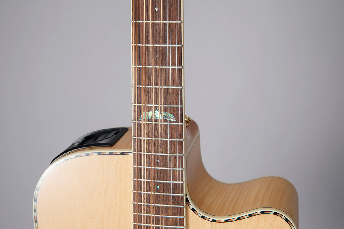 GD74CE-12 Dreadnought Cuerdas Natural