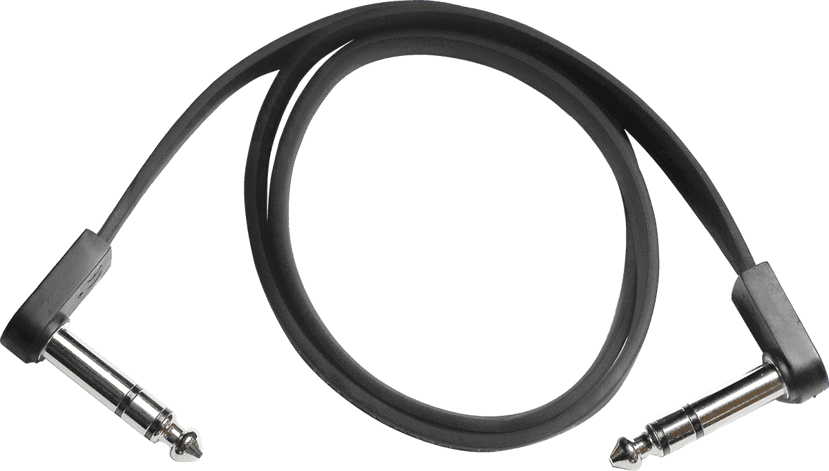 Cable Patch Deluxe Acodado Estéreo - 58 CM
