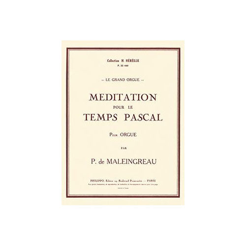 Combre Maleingreau - Méditation PR Le Temps Pascal - Orgue
