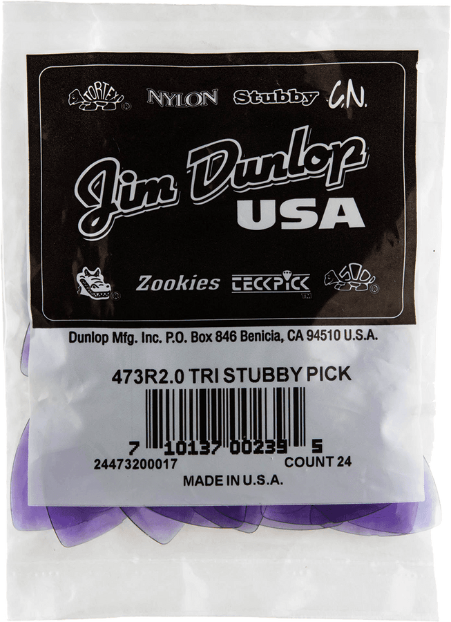 24 x 2,00mm Triangle Stubby Morado claro
