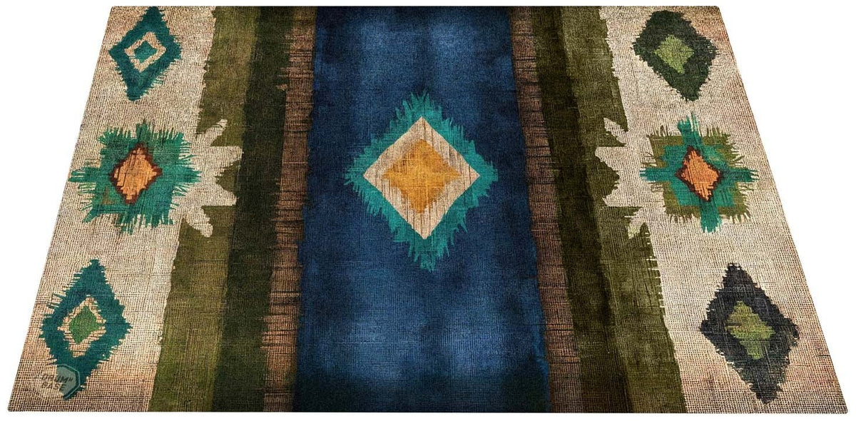 EART185-BLU - Alfombra de Escenario / Baterà­a Native American 1.85 x 1.60m Antideslizante - Azul