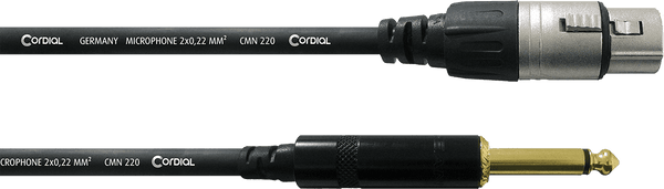 Cable de Audio XLR Hembra/jack Mono 5 M