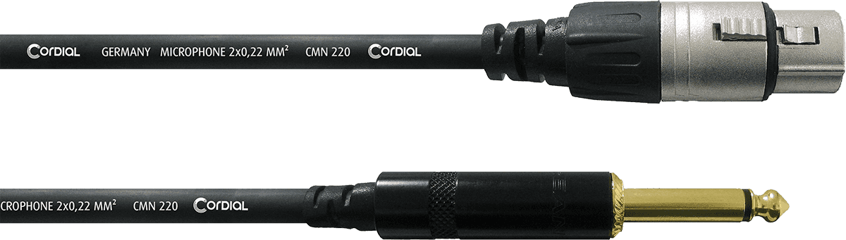 Cable de Audio XLR Hembra/jack Mono 5 M