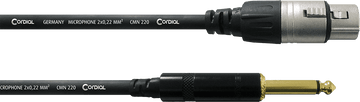 Cable de Audio XLR Hembra/jack Mono 5 M