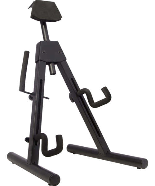 Soporte universal en forma de A para guitarra eléctrica negro
