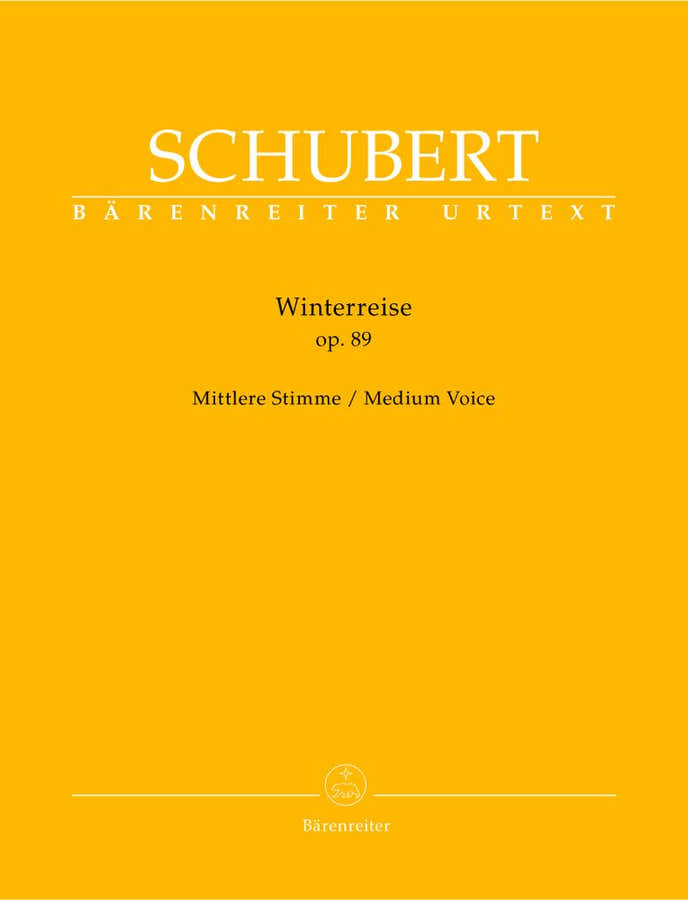 Schubert F. - Winterreise Op.89 D 911 - Voix Moyenne Piano