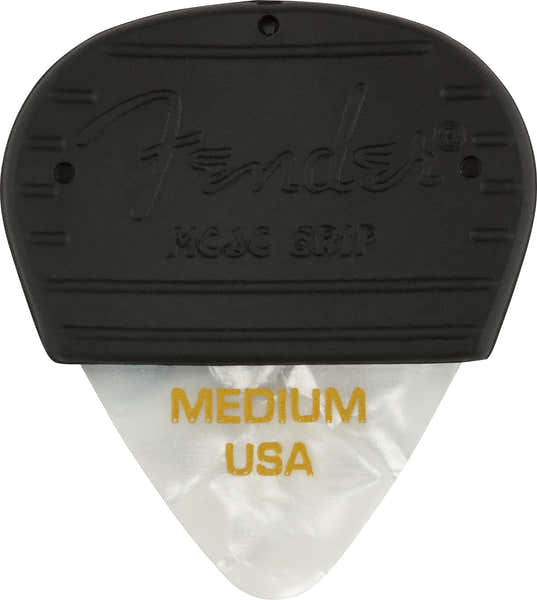 Mojo Grip Púas de celuloide medianas Paquete de 3 White Moto