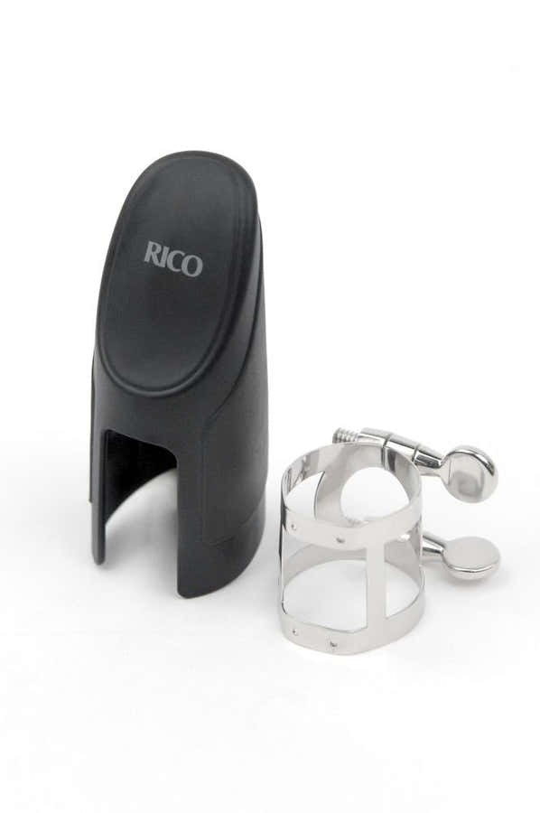 Abrazadera Y Protector De Boquilla Rico Saxo Soprano Niquelada