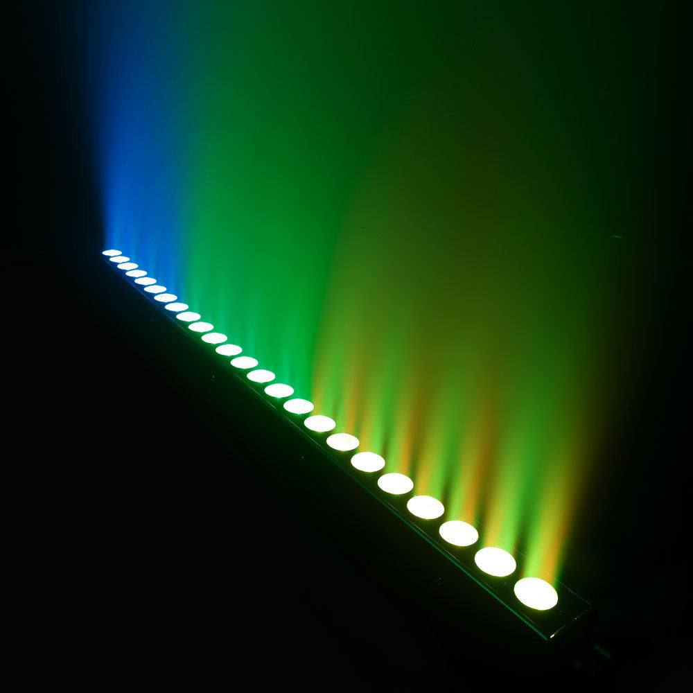 TRIBAR 400 IR - BARRA LED TRICOLOR (RGB) 24 X 3 W CAJA NEGRA CON MANDO A DISTANCIA INFRARROJOS