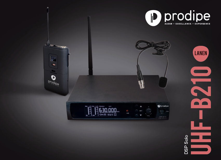 Prodipe UHF B210 DSP Micrófono de solapa Solo