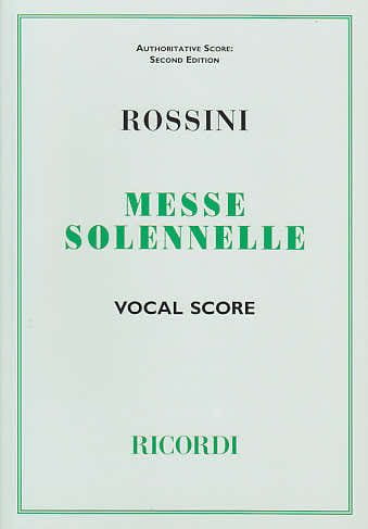 Rossini G. - Misa solemne - Partitura vocal