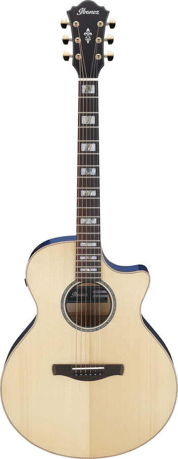 AE390-NTA Tapa natural, cuerpo azul aqua