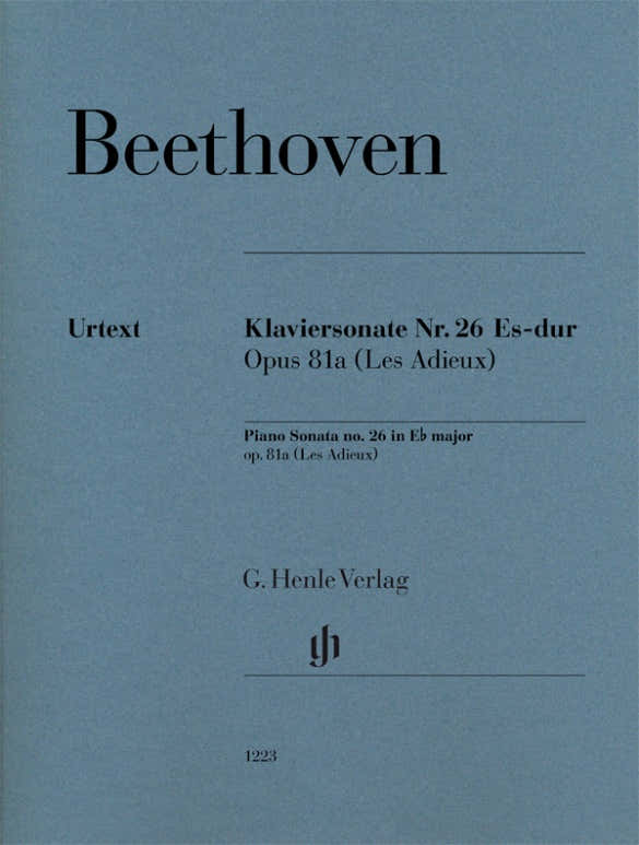 Beethoven L.V. - Piano Sonata N°26 In Eb Major Op.81a "les Adieux"