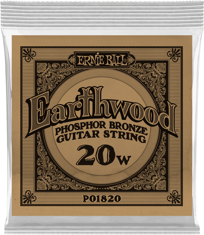 .020 EARTHWOOD PHOSPHOR BRONZE ACOUSTIC GUITAR STRINGS
