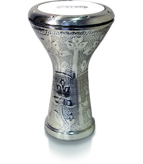 Vatan Darbouka Egipcia 3024 Tallada Plateada