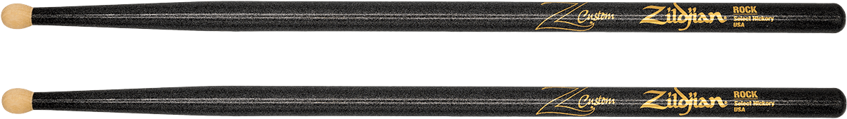 DRUMSTICKS Z-CUSTOM ROCK BLACK CHROMA