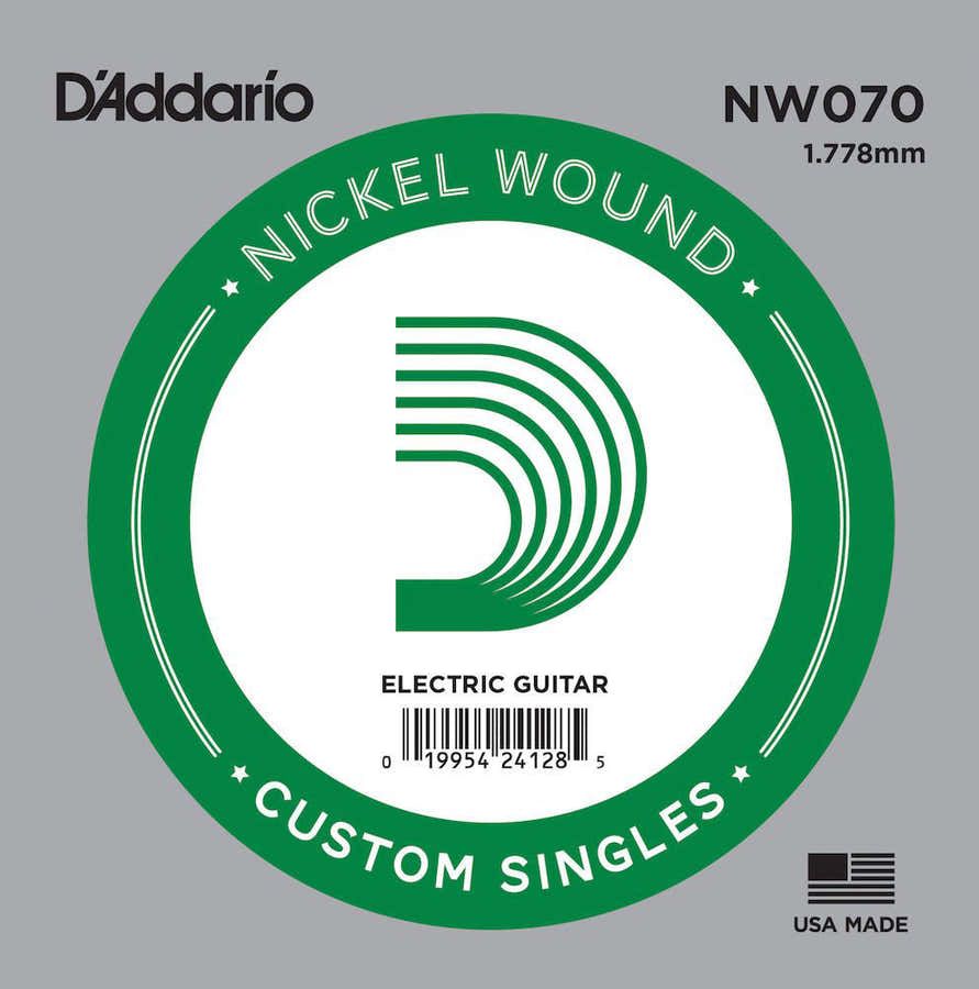 NW070 NICKEL WOUND ELECTRIC GUITAR SINGLE STRING .070