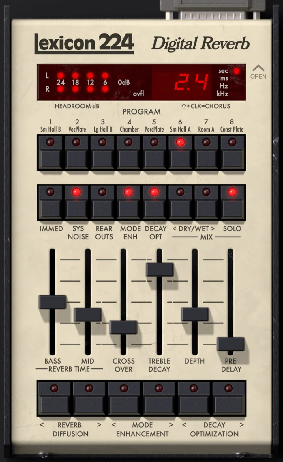Universal Audio UAD Lexicon 224 Reverberación digital