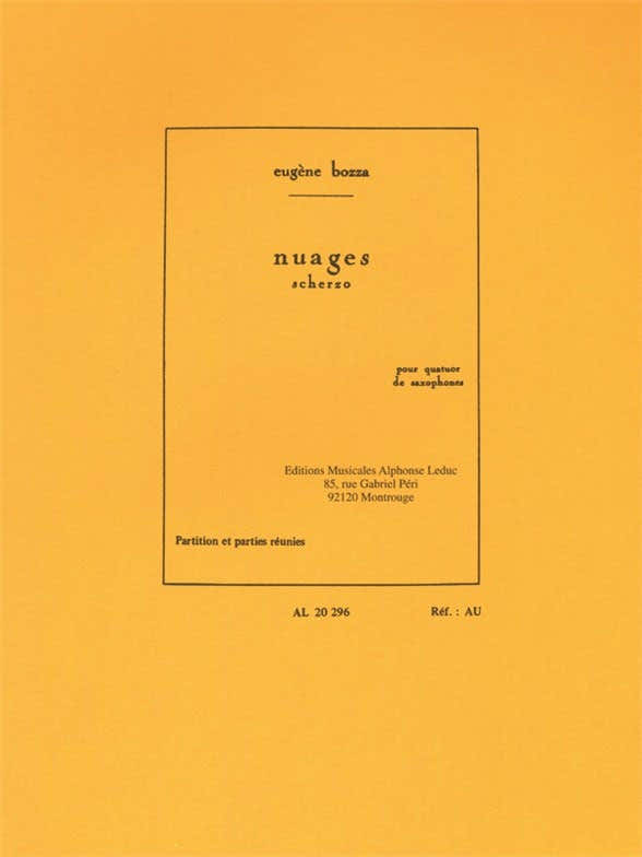 Nuages - Scherzo For Saxophone Quartet