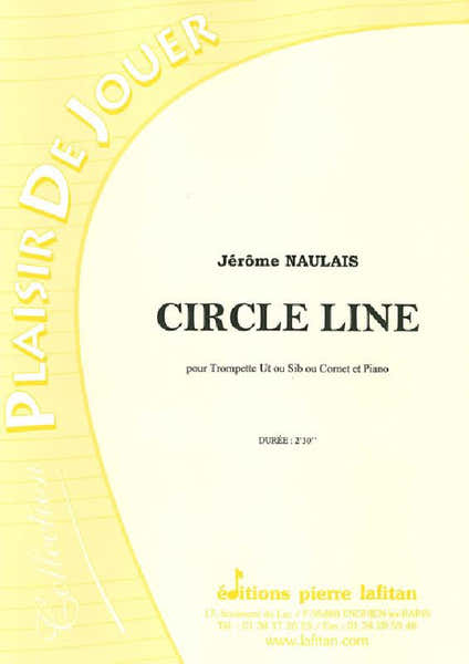 NAULAIS JEROME - CIRCLE LINE - TROMPETTE SIB OU UT OU CORNET ET PIANO