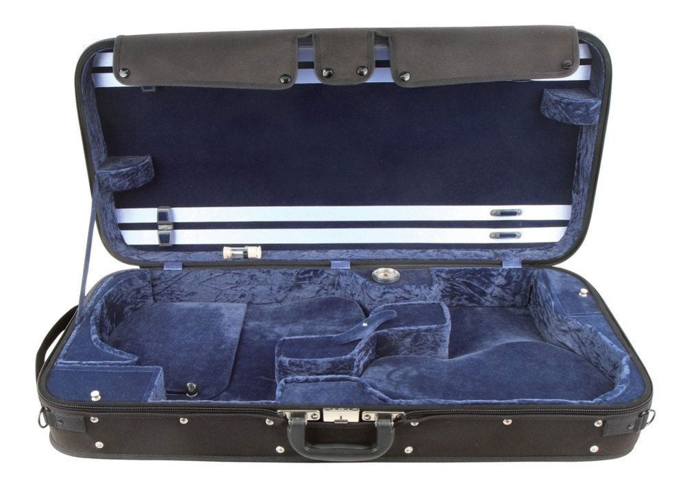 Gewa Estuche Doble Liuteria Maestro Negro/Azul - Violín/Viola