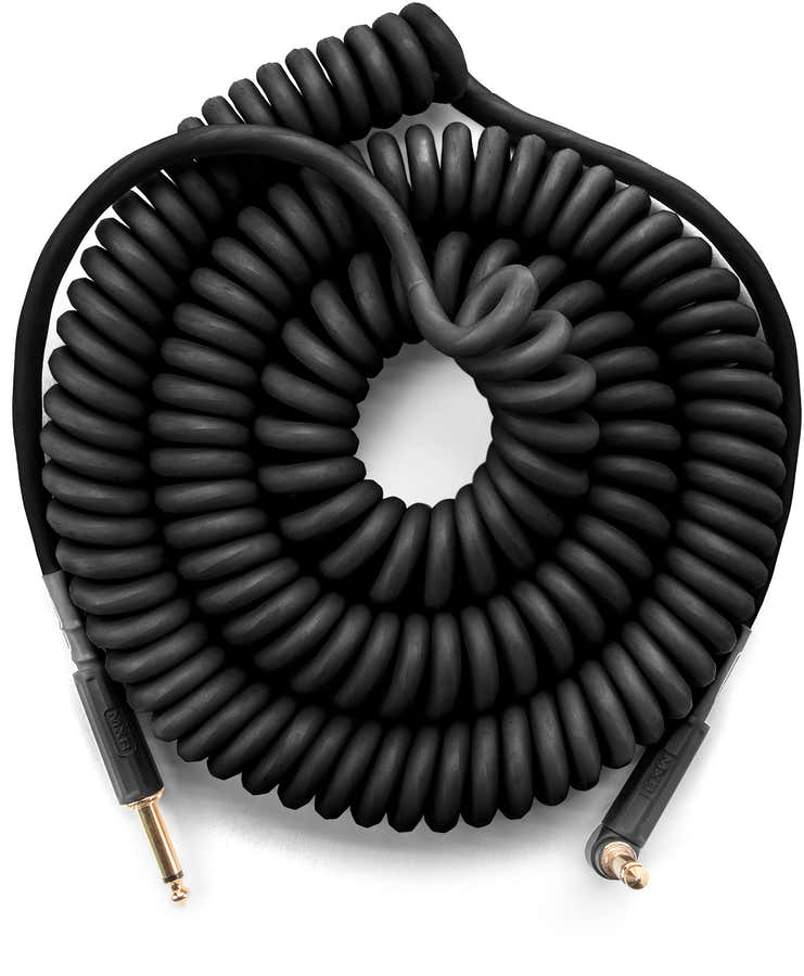 Cable enrollado 9m Negro