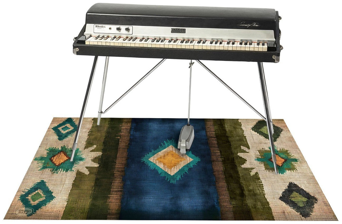 EART185-BLU - Alfombra de Escenario / Baterà­a Native American 1.85 x 1.60m Antideslizante - Azul