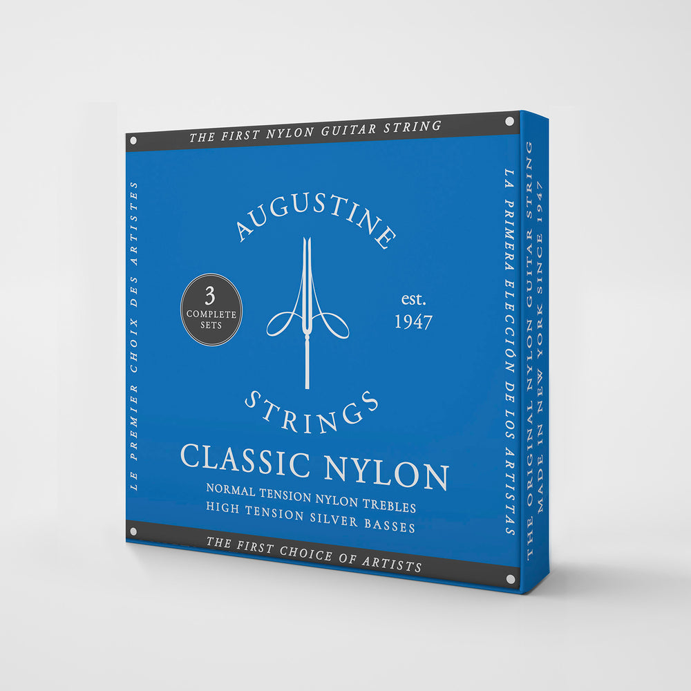 Augustine Standard Azul Tensión Alta Pack de 3