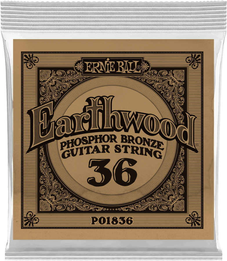 .036 EARTHWOOD PHOSPHOR BRONZE ACOUSTIC GUITAR STRINGS