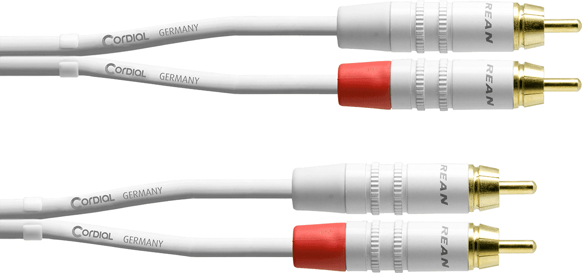 Cordial AUDIO CABLE DOUBLE RCA 3 M WHITE