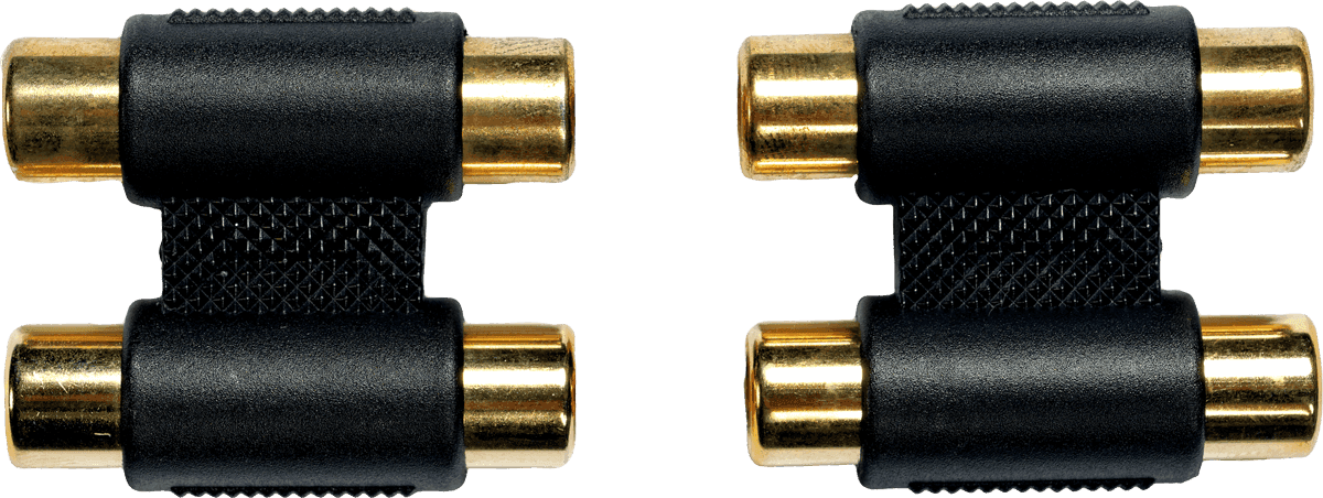 Yellow Cable AD15 - ADAPTATEUR 2 RCA FEMELLE / 2 RCA FEMELLE (PAIRE)