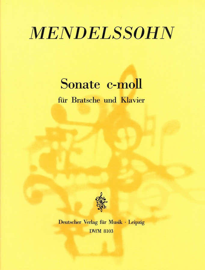 Mendelssohn-Bholdy F. - Sonate C-Moll - Viola Piano
