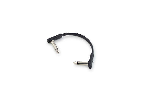 Cable patch plano negro 10cm