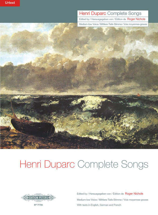 Duparc Henri - Complete Songs For Medium-Low Voice & Piano - Voice And Piano (Par 10 Minimum)