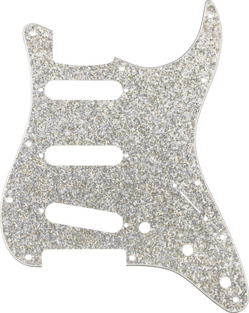 Hybrid Vidrio/Brillo Strat S/S/S Golpeador, brillo plateado