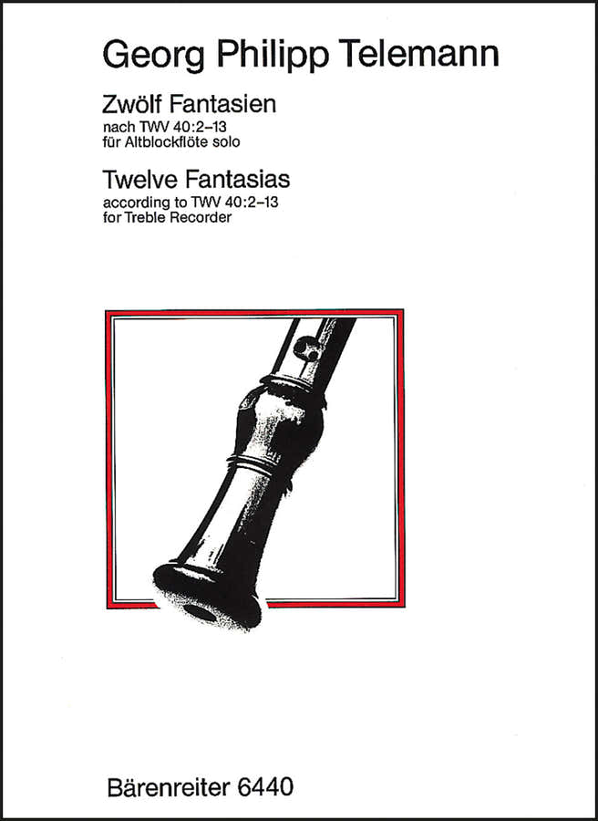 Telemann G. P. - 12 Fantasías TWV 40:2-13 - Flauta dulce alto