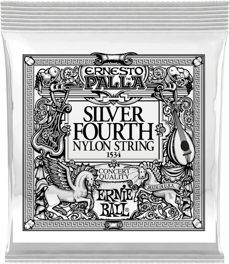 SILVER 4TH ERNESTO PALLA NYLON CLASSICAL GUITAR STRINGS