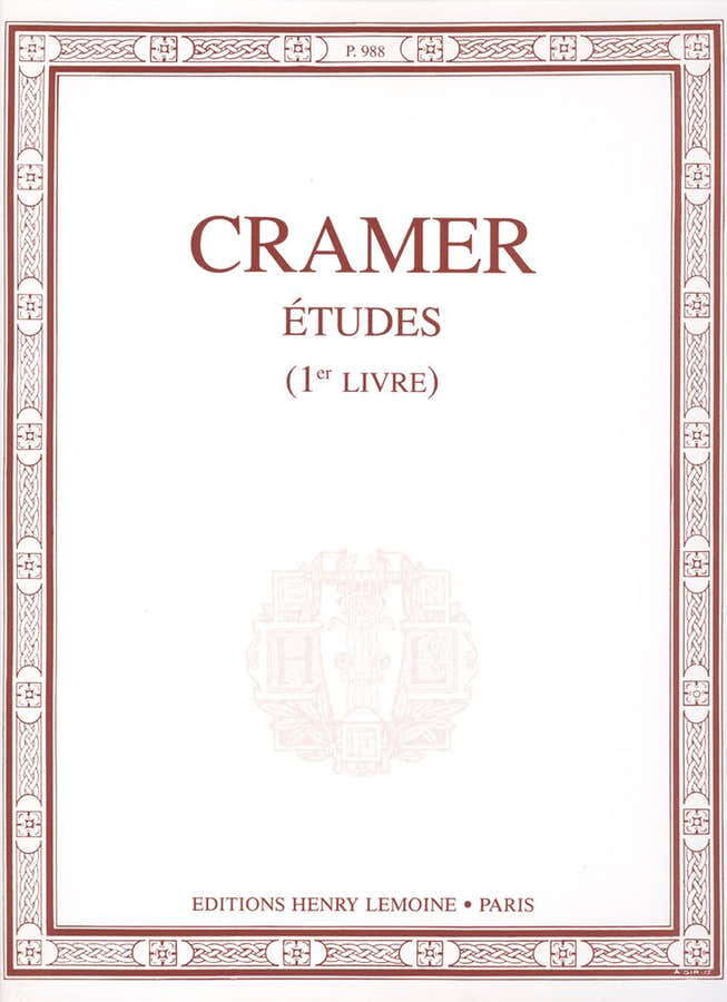 CRAMER JOHANN BAPTIST - ETUDES VOL.1 - PIANO