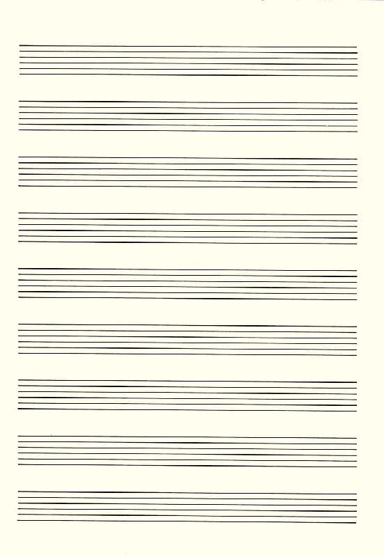 Bloc Notes 9 Portées