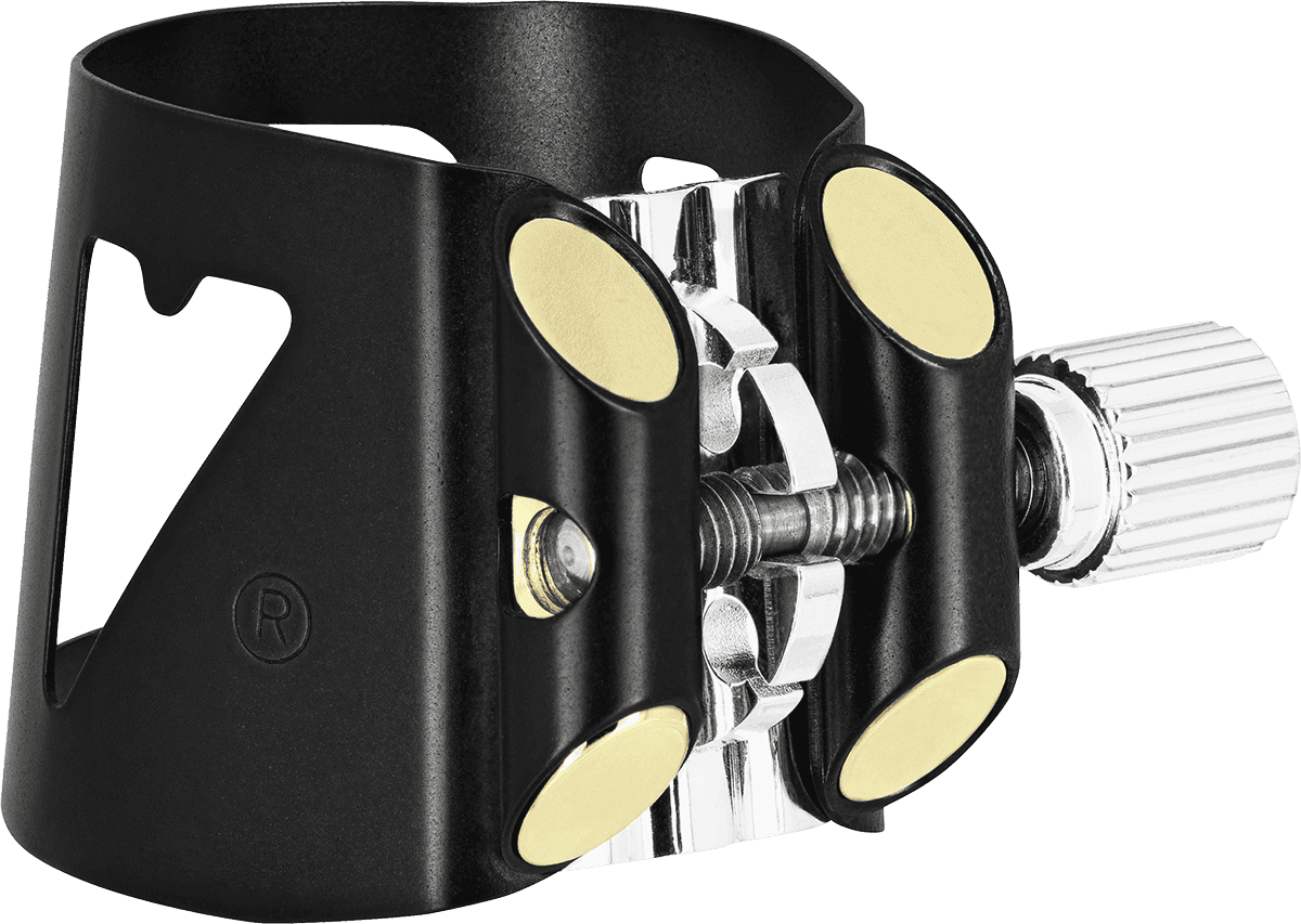 ABRAZADERA OPTIMUM BLACK CLARINETE SIB + BOQUILLERO DE PLASTICO