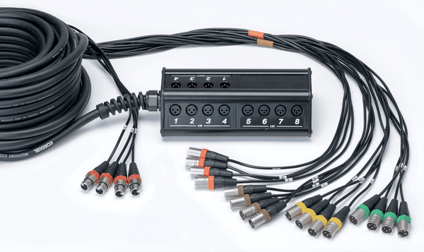 Caja de Escenario 16 Entradas 4 Salidas Cable XLR 30 M