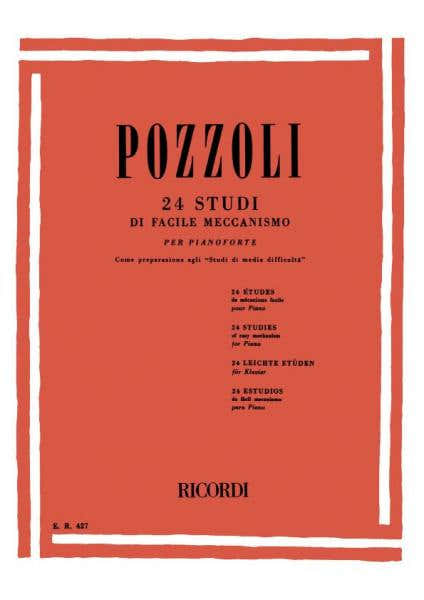 Pozzoli E. - 24 Studi Di Facile Meccanismo Come Preparazione Agli - Piano