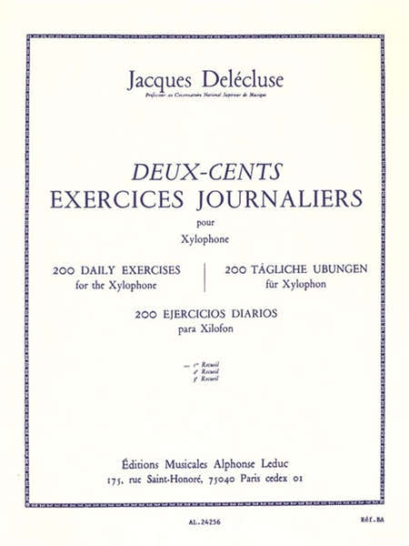 200 Exercices Journaliers pour xylophone