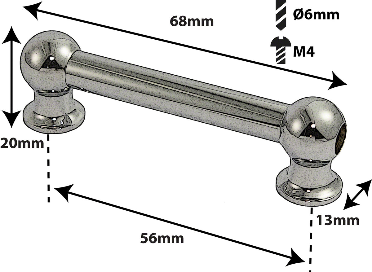 TL1D56-ST - BELLOTA TUBO SATIN - 56MM - DOBLE (X1)