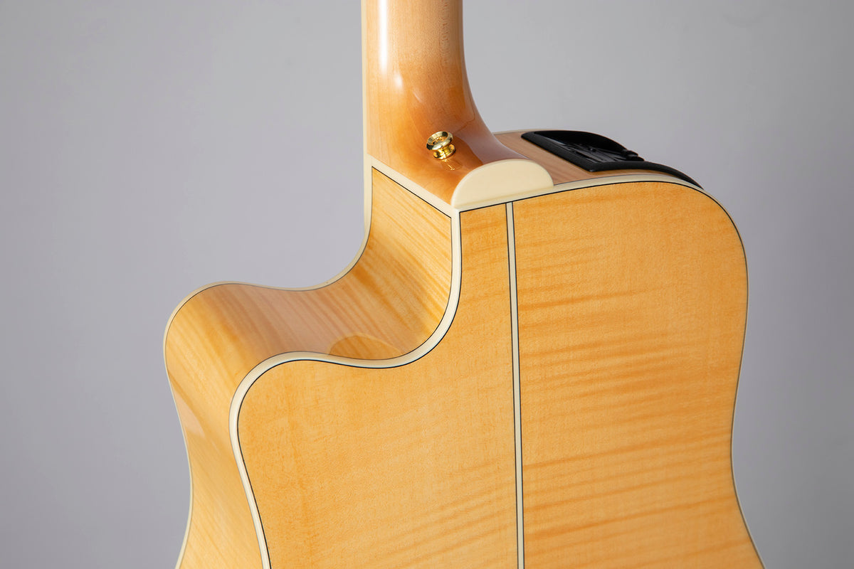 GD74CE-12 Dreadnought Cuerdas Natural